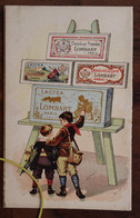 1910's CPA Ak Publicité Pub Illustrateur Chocolat Lombart Lactea Litho - Werbepostkarten