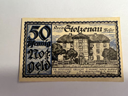 Allemagne Notgel Stolzenau 50 Pfennig - Verzamelingen