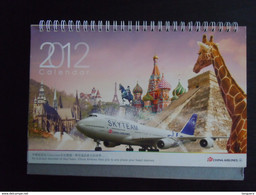 Kalender Calendrier Calendar 2012 China Airlines Form. 24,5 X 18 Cm - Grand Format : 2001-...