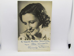 Antigua Fotografía De Maruja Gil Quesada  Autografiada - Art. 752 - Projecteurs De Films