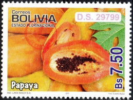Bolivia 2018 **  CEFIBOL 2403 (2011 #2087) .Export Fruits: Papaya, Authorized Bolivian Post Office - Bolivie