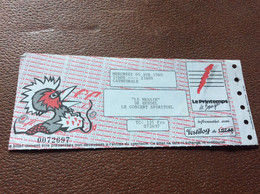 TICKET DE CONCERT  LE MESSIE De HENDEL  Le Printemps De Bourges  CONCERT SPIRITUEL  Avril 1989 - Biglietti Per Concerti