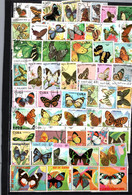 7663 Lot De TIMBRES  PAPILLONS Insectes Papillons - Butterflies