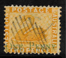 WESTERN AUSTRALIA 1874 1d On 2d SG 67 U #BWT0 - Used Stamps