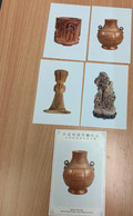 Taiwan Cards No Stamp Bamboo Carving By National Palace Museum - Brieven En Documenten