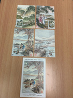 Taiwan M Cards Stamp Classical Poetry Yuen Fu By National Palace Museum - Brieven En Documenten