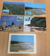 Taiwan M Cards Stamp National Park Beach Landscape Kinmen By National Palace Museum - Briefe U. Dokumente