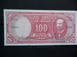 (ZK11) ** Billet, Chile, 10 Centesimos On 100 Pesos, KM:127a. - Chili