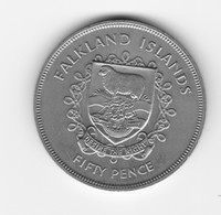 50 Pence Iles Falklands Jubilee D'argent 1977  UNC - Falklandeilanden