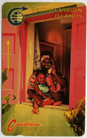 BVI Cable And Wireless US$5 3CBVA " Woman And Child - Old Logo " ( Black Reverse ) - Virgin Islands