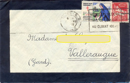 VIGNETTE 1935 COMITÉ NATIONAL DE DÉFENSE CONTRE LA TUBERCULOSE Sur LETTRE ALGERIE ALGER-R.P 30.XII 1935 - Covers & Documents