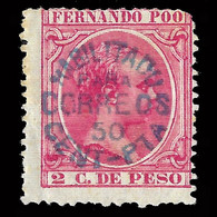 Fernando Poo 1896-00 Alfonso XIII.2ct.Edifil 24. Nuevo*. - Fernando Po