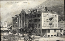 CPA Zermatt Kanton Wallis, Hotel Zermatterhof - VS Valais