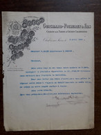 L36/347 Lettre Commerciale Ancienne . Chalon Sur Saone & Gevrey Chambertin . Vins . Guichard - Potheret & Fils . 1896 - 1800 – 1899