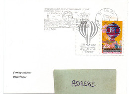 AEROSTAT = 31 BALMA 1984 = FLAMME SECAP  Illustrée MONGOLFIERE 'Bicentenaire Atterrissage à Lasbordes' + N° Yvt 2261 - Montgolfières