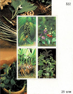 THAILAND 2001 Mi BL 151 HERBS & SPICES MINT MINIATURE SHEET ** - Groenten