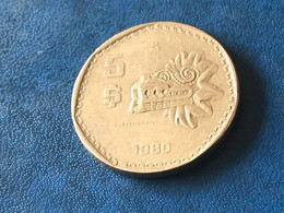 Münzen Münze Umlaufmünze Mexiko 5 Peso 1980 - Mexique