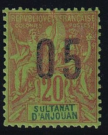 Anjouan N°23A - Variété Chiffres Espacés - Neuf * Avec Charnière - TB - Ungebraucht