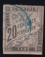 Réunion - Colonies Générales Taxe N°8 Oblitéré CàD Bleu St Denis - B - Strafport