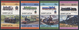 St. Lucia 1985 Mi 775 /2 YT 763 /0 SG 824 /1 ** Leaders Of The World Railway Locomotives / Lokomotiven - Trains