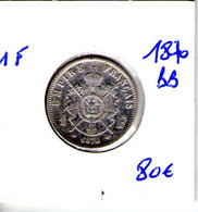 France. 1 Franc 1870 BB - 1 Franc