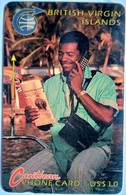 BVI Cable And Wireless US$10 3CBVB  :" Man  At Phone " - Maagdeneilanden