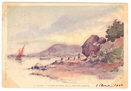 83 - TOULON (LA SEYNE) - Coucher De Soleil Sur La Baie Des Sablettes - Mouton 6 - 1904 - Illustrateur - La Seyne-sur-Mer