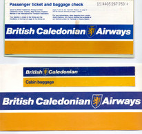 Ticket Luchtvaart Airplane - British Caledonian Airways - Biglietti
