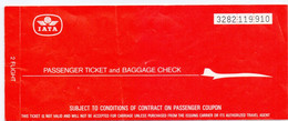 Ticket Luchtvaart Airplane - IATA - 1984 - Billetes