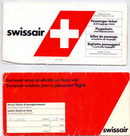 Ticket Luchtvaart Airplane - Swissair - - Tickets