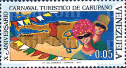 177264 MNH VENEZUELA 1974 10 ANIVERSARIO DEL CARNAVAL TURISTICO DE CARUPANO - Venezuela