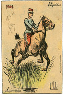 Illustrateur Louis Vallet.l'équitation ( Militaire ).1904. - Vallet, L.