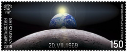 2019 Kyrgyzstan 50th Anniversary Of The Apollo 11 Moon Landing Stamp Mint - United States
