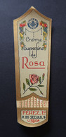 Portugal Etiquette Ancienne Liqueur Crème De Rose Perez Lda Lisboa Label Rose Cream Liquor - Alkohole & Spirituosen