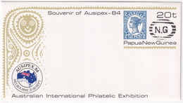 Papua New Guinea - Ganzsachenumschlag Souvenir Of Ausipex-84 - Postfrisch/**/MNH - Expositions Philatéliques