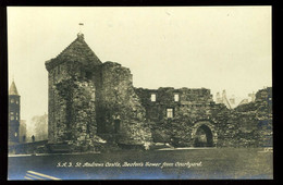 St Andrew's Castle Beaton's Tower From Courtyard - Fife