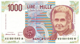 1000 LIRE MARIA MONTESSORI SERIE SOSTITUTIVA XG 28/10/1999 FDS - Sonstige & Ohne Zuordnung