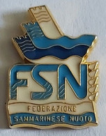 Federazione Sammarinese Nuoto San Marino Swimming Federation Association Union PIN A8/10 - Natación