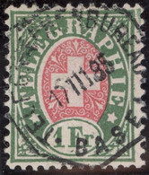 Schweiz Telegraphen-Marken Zu#17 Vollstempel 1885-03-17 Basel - Telegraafzegels