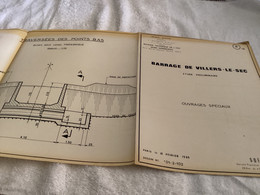 Barrage De Villiers Le Sec  Premier Ministre Délégation à L’aménagement Numéro 12 Ouvrage Spéciaux - Travaux Publics