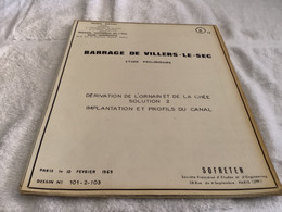 Barrage De Villiers Le Sec  Premier Ministre Délégation à L’aménagement Numéro 13 Dérivation De Lornain De La Cheé - Opere Pubbliche