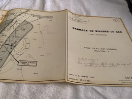 Barrage De Villiers Le Sec  Premier Ministre Délégation à L’aménagement 1969  Numéro 14 Crise D’eau Sur L’OrnAin - Travaux Publics