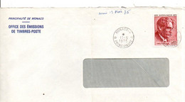 MONACO SEUL SUR LETTRE POUR LA FRANCE 1975 - Lettres & Documents