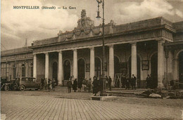 Montpellier * Place De La Gare * Automobile Voiture Ancienne - Montpellier
