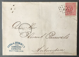 Pays-Bas, TAD ROTTERDAM 21.5.1875 Sur Enveloppe Pour Anvers, Belgique - (C1816) - Brieven En Documenten