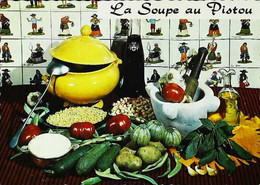 ►  CPSM Recette  Soupe Au Pistou Ail Basilic Mortier - Recettes (cuisine)