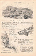 A102 1133 Gibraltar Katalanbai Windmill-Hill Artikel / Bilder 1889 !! - Sonstige & Ohne Zuordnung