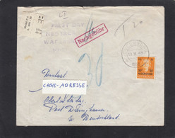 BRIEF AUS CULEMBORG NACH DIERINGHAUSEN,MIT NACHGEBÜHR,1953. - Covers & Documents