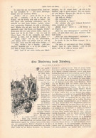 A102 1138 Schüßler Wanderung Durch Nürnberg Dürerhaus Artikel / Bilder 1889 !! - Autres & Non Classés