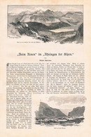 A102 1144 Achleitner Grubhofer Südtirol Etschtal Burgen Artikel / Bilder 1893 !! - Autres & Non Classés